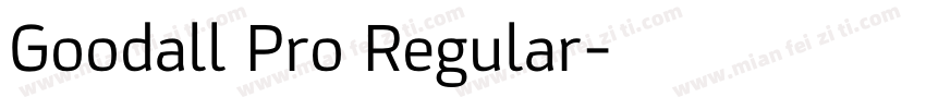 Goodall Pro Regular字体转换